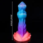 Luminous Blue Dragon Dildo Soft Silicone Sex Toy