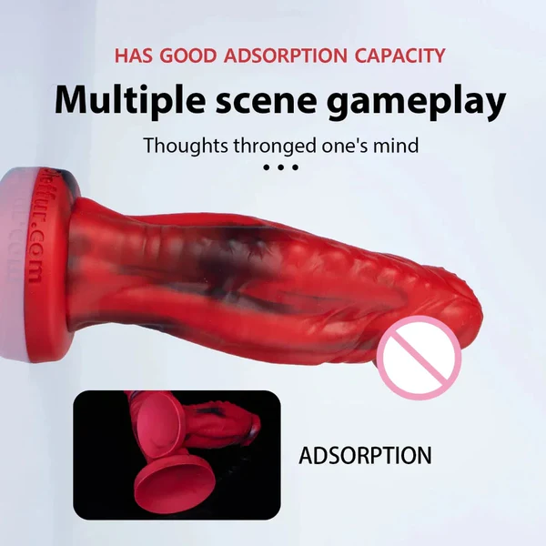 Monster Anal Dildo Huge Red Design