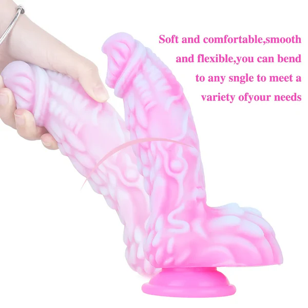 Pink monster Dong with Suction Cup