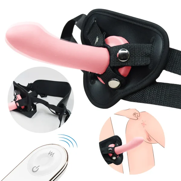 Plus Size Adjustable Strap on Harness With Remote