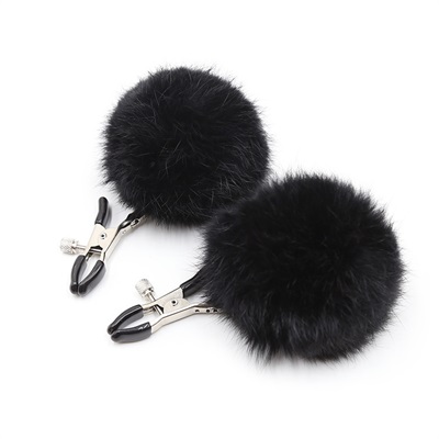 Plush Ball Nipple Clamps Adjustable Design