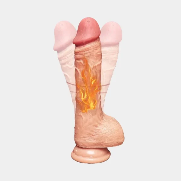 Posable Dildo Thrusting Suction Cup 8.2 Inch