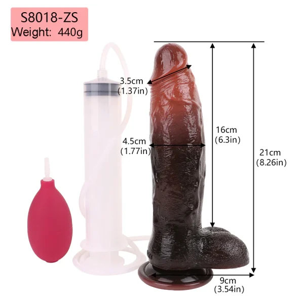 Real Feel squirting Dildo 8 inch