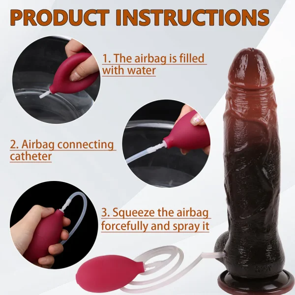 Real Feel squirting Dildo 8 inch