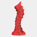 Red Alien Fantasy Dildo With Suction Cup