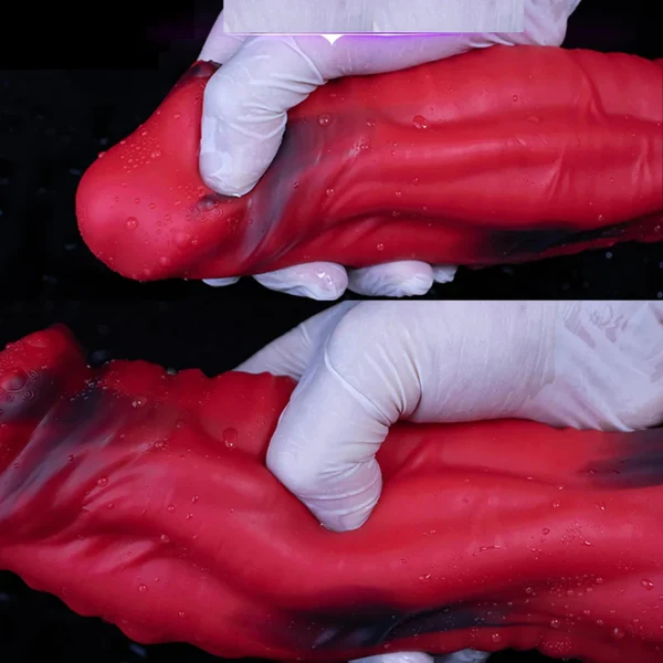 Red Fantasy Dildos Big Silicone