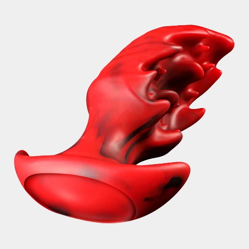 Red Monster Butt Plug Fantasy Design