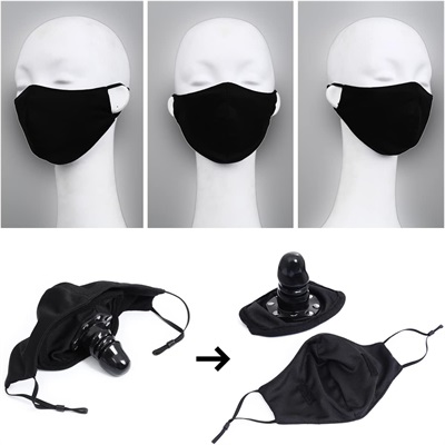 Removable Mouth Dildo Gag Mask