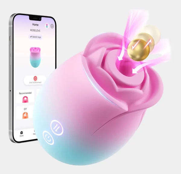 Rose Toy with App 9 Sucking Modes