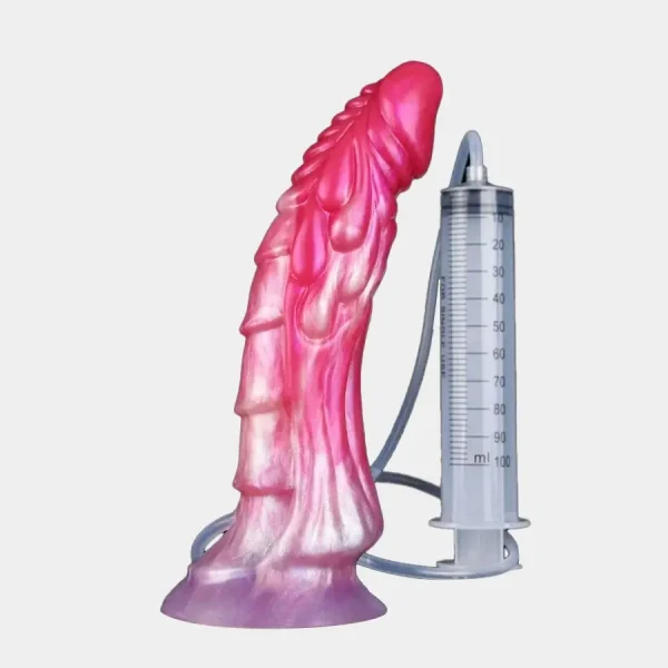 Silicone Squirting Dragon Dildo 9 Inches