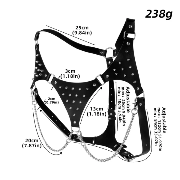 Spiked Bdsm Lingerie Premium Leather