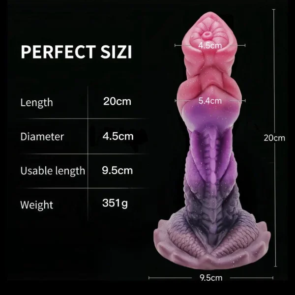 Thanos Dick 8 Inches Sparkle Dildo