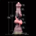 Top-Grade Silicone Dog Cock 7 Inches