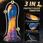 Vibrating Tentacle Dildo Remote Control