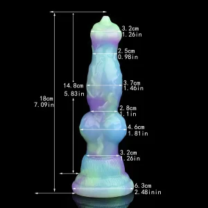 Wolf Dildo Colorful Monster Anal Toy