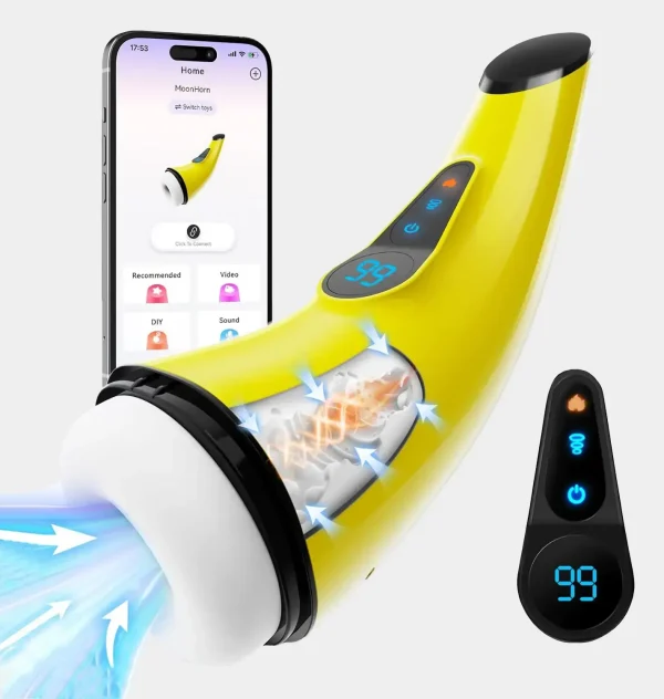 Banana Masturbator With Joyhub With App Control