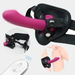 Plus Size Adjustable Strap on Harness With Remote