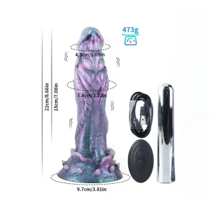 Alien Electric Dildo Purple Fantasy Design