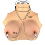 Anesidora BDSM Collar with Nipple Clips