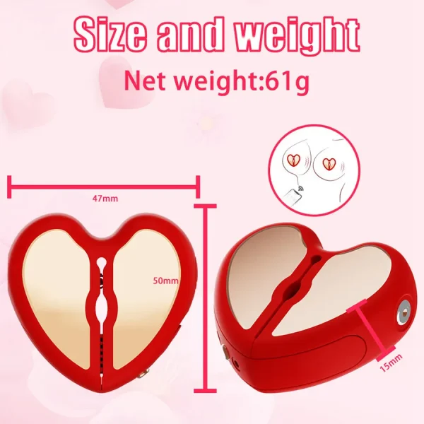 App Control Nipple Clamps Love Heart