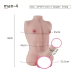 BBC Dildo Torso Muscle Male 11.2lb