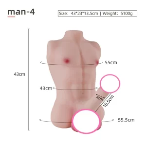 BBC Dildo Torso Muscle Male 11.2lb