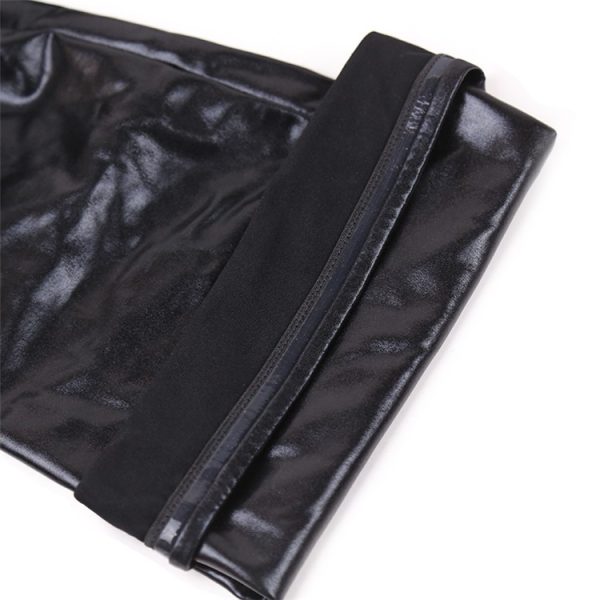 BDSM Leather Stocking with Non-slip Design