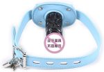 Babyblue Dildo Gag Mask Pu Leather