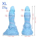 Blue Fantasy Dragon Dildo for Beginner