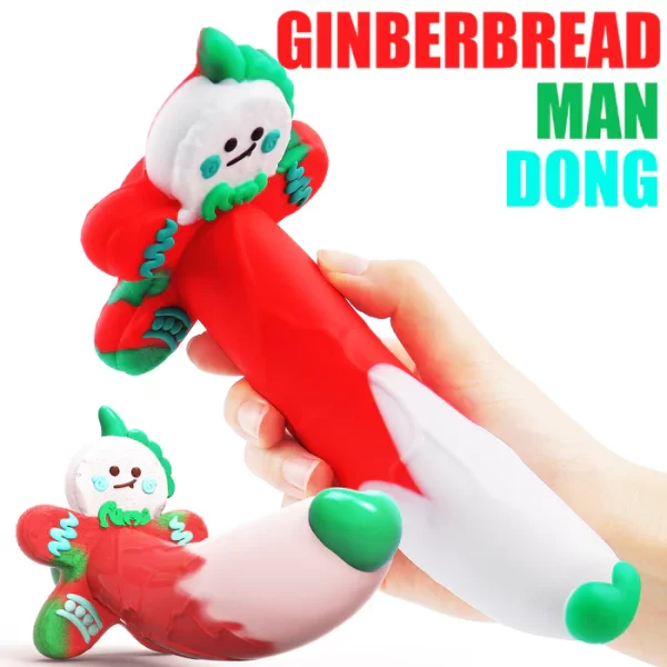 Christmas Gingerbread Man Dildo Suction Cup