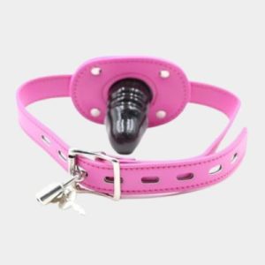 Dildo Mask With Lock Pink