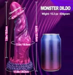 Dragon Purple Dildo Zeus Exotic 7.6 Inch