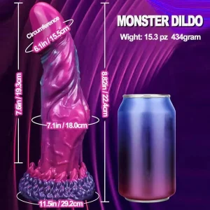 Dragon Purple Dildo Zeus Exotic 7.6 Inch