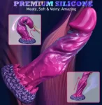 Dragon Purple Dildo Zeus Exotic 7.6 Inch