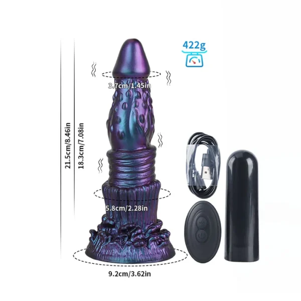 Hydra Sea Monster Dildo Electric Purple