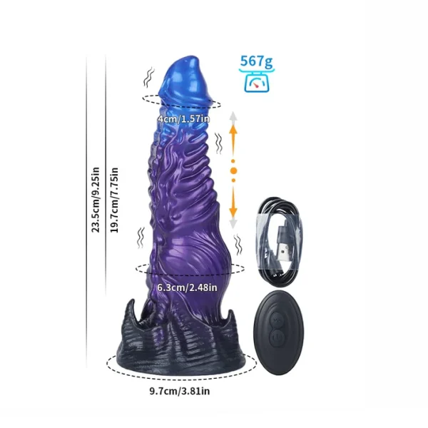 Electro Dildo Devil Fantasy Design 9.25 Inch