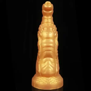 Golden Giant Dragon Dildo 9 Inches