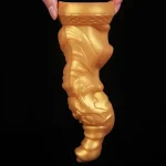 Golden Giant Dragon Dildo 9 Inches