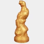 Golden Giant Dragon Dildo 9 Inches