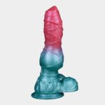 Gradient Color Dog Dildo 9 Inches