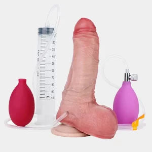 Inflatable Squirting Dildo Realistic 6.8 Inch