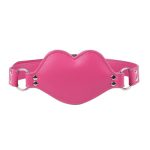 Lip Shape Dildo Gag Leather Mask