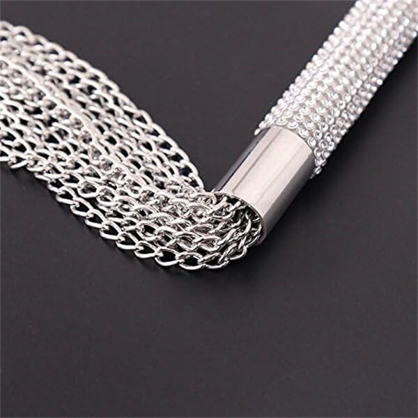 Metal Flogger With Diamond Handle