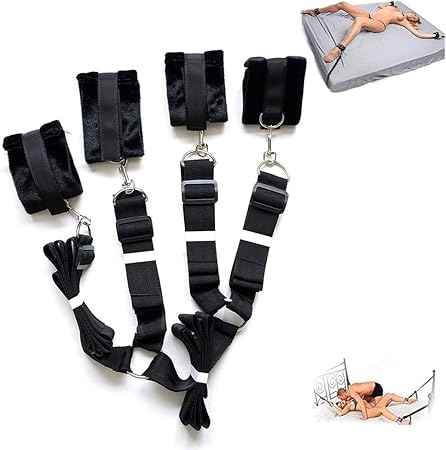 Nylon Bondage Bed Restraints Handcuffs