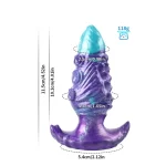 Butt Plug Alien Tentacle Blue Purple