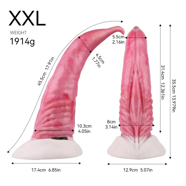 Whale Dildo Premium Silicone - 5 Sizes