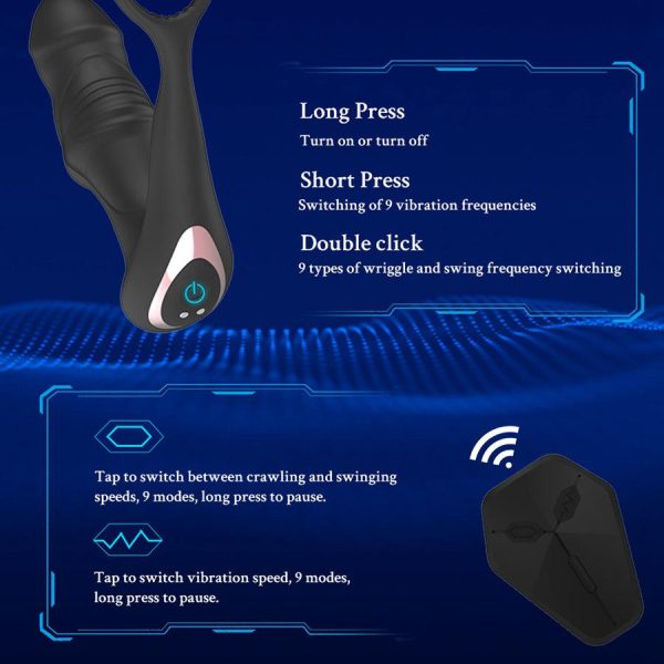 Wriggling Prostate Massager 3-In-1