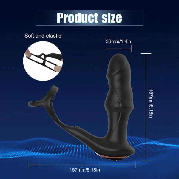 Wriggling Prostate Massager 3-In-1