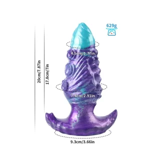 Butt Plug Alien Tentacle Blue Purple