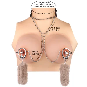 Plush Pendants Nipple Clips Stainless Steel